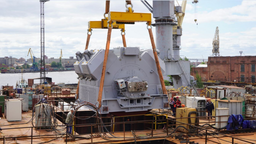 All propulsion electric motors installed on the newest icebreaker Chukotka