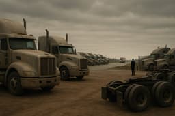 Грузовики простаивают: в России фиксируется избыток грузового автотранспорта
