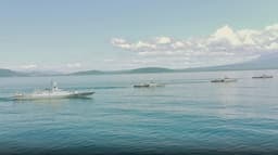 Группа кораблей Тихоокеанского флота уничтожила подлодку условного противника из установки «Смерч-2»