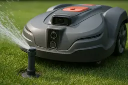 Smart robots monitor the lawns of Kazan International Airport