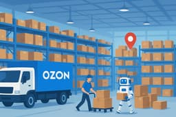 Десятки машин скопились у складов?: Ozon опроверг информацию о массовой задержке доставки товаров