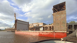 Нижегородский ССК спустил на воду пятый блок строящегося плавучего дока