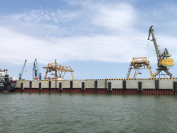 Работы завершены: отремонтированный причал в порту Махачкалы введён в эксплуатацию