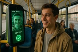 Улыбочку: Рязань первой в России внедрила оплату проезда на троллейбусе биометрией