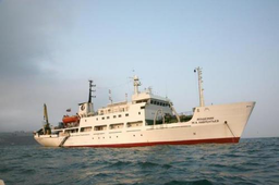 Модернизированное научно-исследовательское судно «Академик М.А. Лаврентьев» вернулось в порт Владивосток из первого рейса