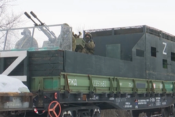 Бронепоезд «Волга» защитили 20-мм броней и модернизировали современными средствами РЭБ «Камыш»