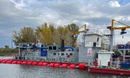 Новый дизельный земснаряд проекта Ц490ДМ1 приступил к работе в Енисейском бассейне