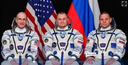 Soyuz MS-26 spacecraft with Aquarius logo launched into space