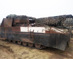 Российские военные выпустили в бой БМП-1 с «постапокалиптической» бронёй