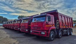 Large batch of restyled four-axle dump trucks KAMAZ-65201 received in Belarus
