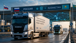 Россия и Казахстан провели первую трансграничную беспилотную грузовую перевозку