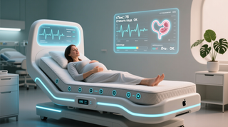 Bed for parturient women with contactless monitoring developed in Novosibirsk