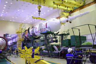 En Baikonur prepararon para el lanzamiento el cohete "Soyuz MS‑28"