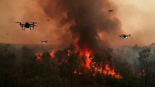 Los ingenieros de MAI crearon un sistema de detección rápida de incendios forestales basado en drones