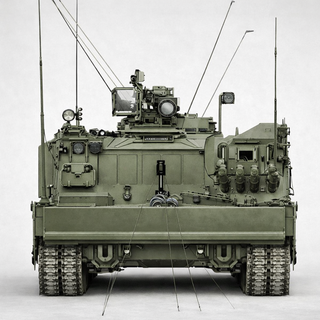 A new armored recovery vehicle based on the gas-turbine T-80 with a video surveillance system has been developed in Russia