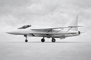 A fighter jet with a double wing for short takeoff and landing has been devised in Russia