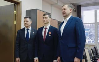El cosmonauta Alekséi Zubritski recibió la Orden de la región de Zaporiyia