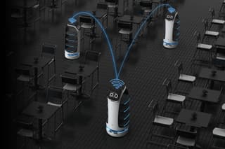 Японский робот-официант BellaBot начал работать в одной из школ Якутска