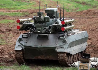 Newest "Courier" combat robots with machine guns found an unexpected purpose