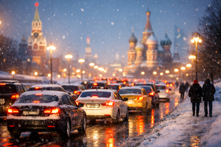 En la noche del 29 de enero en Moscow se esperan atascos de hasta 9 puntos, advirtieron en el departamento de transporte