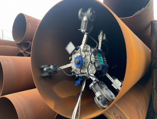 Engineers have developed a "pipe-crawling" robot for diagnosing and repairing old utilities