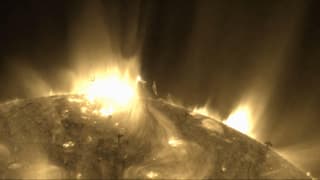 Triple strike: the Sun erupted with three powerful flares on February 1