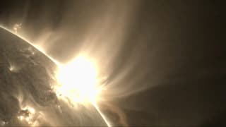 Another powerful solar flare: the explosion occurred on February 12