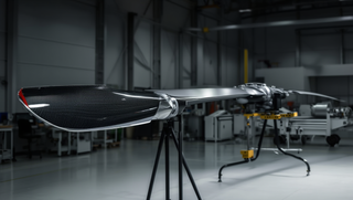 A "smart" helicopter rotor blade with variable geometry has been developed at Perm Polytechnic