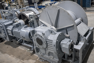 Series of 20/80 t friction slipway winches manufactured at KMZ