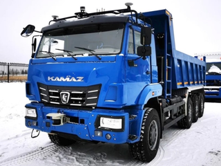 Беспилотный самосвал КАМАЗ-65119 начал проходить испытания на гранитном карьере в ДНР