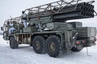 РСЗО 9К57 «Ураган» на новом шасси БАЗ-69092 поступила в российскую армию