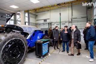 The latest "Dontekh" unmanned tractor will become fully electric and team up with drones