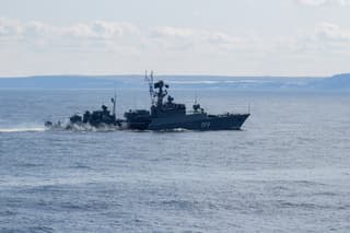 МПК «Снежногорск» поразил воздушную цель из комплекса «Оса-МА» на учениях в Баренцевом море