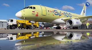 ASHK envió el primer neumático para el tren de morro del SSJ-100 a pruebas