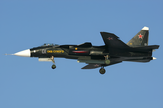 La navegación del caza Su-47 "Berkut" falló durante las pruebas: un Su-25 acudió al rescate