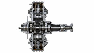 A new 140 cc opposed engine for drones developed in St. Petersburg