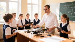 Se añadió el estudio de IA y UAV a los planes de estudio escolares