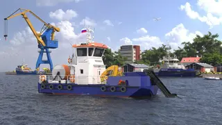 Новейший нефтемусоросборщик «Эко-1» начал испытания в море