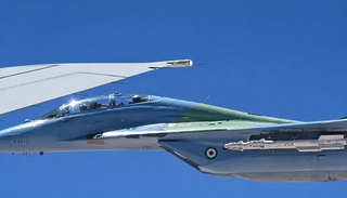Rare MiG-29UB with R-73 missiles spotted in Iran