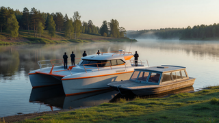 La producción de catamaranes y campamentos de materiales compuestos podría establecerse en el astillero de Gorokhovets