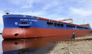 Completa la serie: el buque de carga seca "Arkhip Kuindzhi" del proyecto RSD59 fue botado en Shlisselburg