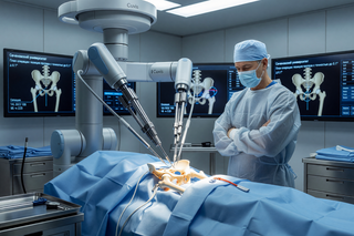 Robot cirujano implantó por primera vez en Russia una prótesis de cadera