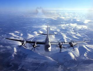 Russian Tu-95MS "Bear" strategic nuclear bombers flew near the US coast