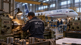 Kazan Aviation Plant Seeks Lathe Operator for 50-Year-Old Machines After Order for a Hundred Tu-214s