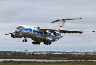 Транспортник Ил-76ТД-90ВД привёз особый груз из Намибии