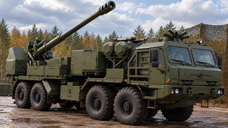 Российская артиллерия пополнилась «Маком»: что известно о новой колёсной САУ
