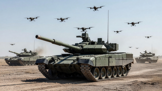 UVZ concibe un tanque que comandará un enjambre de drones, y la tripulación se esconderá en una cápsula