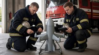 Kamikaze drones for extinguishing fires invented in Russia: they explode inside burning buildings