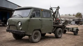 Военные превратили УАЗ «Буханку» в эвакуационный трал