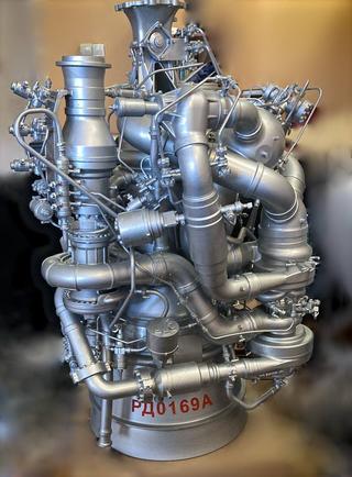 Mockup of RD-0169A Oxygen-Methane Engine for Promising Russian Amur Rocket to Be Shown at Army-2023 Forum